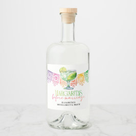 Färgglad Fiesta Cinco De Mayo Sängvätning Födelsed Spritflaskor Etikett