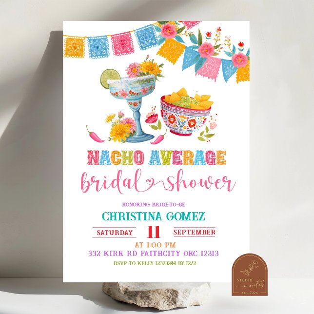Färgglad Fiesta Nacho Genomsnittlig Bröllopsfest Inbjudningar (Skapare uppladdad)