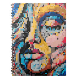 Färgglad Firande i Pixelstil Anteckningsbok