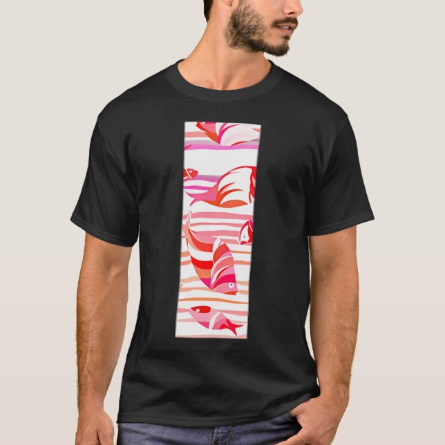 Färgglad fisk t shirt (Framsida)