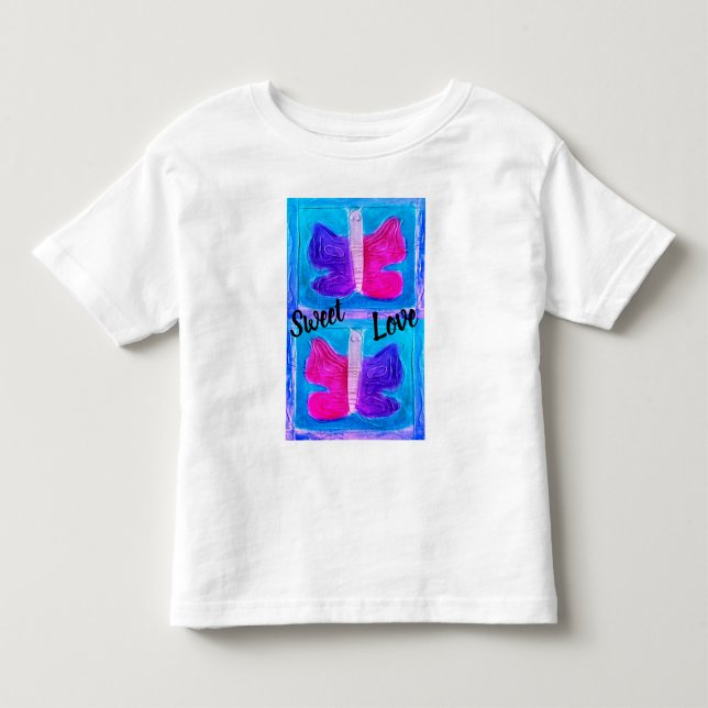 Färgglad fjäril | Miami Filter | Basic | T Shirt (Framsida)