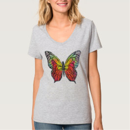 Färgglad Fjäril T Shirt