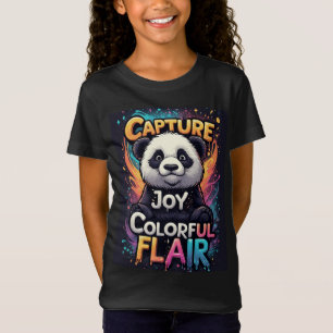 Färgglad Flair: Bedårande Panda T Shirt