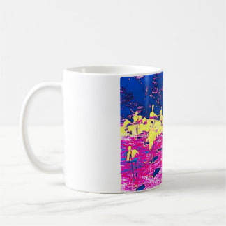 Färgglad flamingo designad kopp