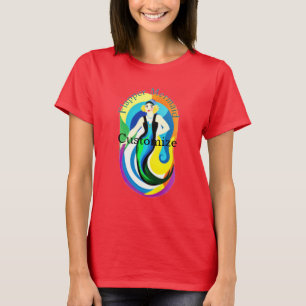 Färgglad Flapper Havsfrun Thunder_Cove T Shirt