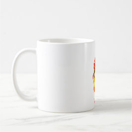 Färgglad fotbollströja | Livfull fotbollskonst Kaffemugg