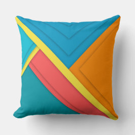 Färgglad geometrisk kastkudde kudde