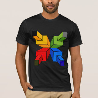 Färgglad Geometrisk Stjärna Abstrakt Grafisk T-Shi T Shirt