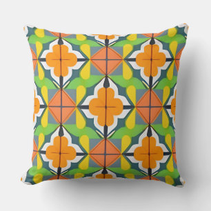 Färgglad Geometrisk Trendig Modern Abstrakt Kudde