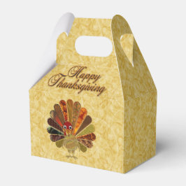 Färgglad Glad Thanksgiving Kalkon Presentaskar