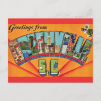 Färgglad Greenville SC hälsning