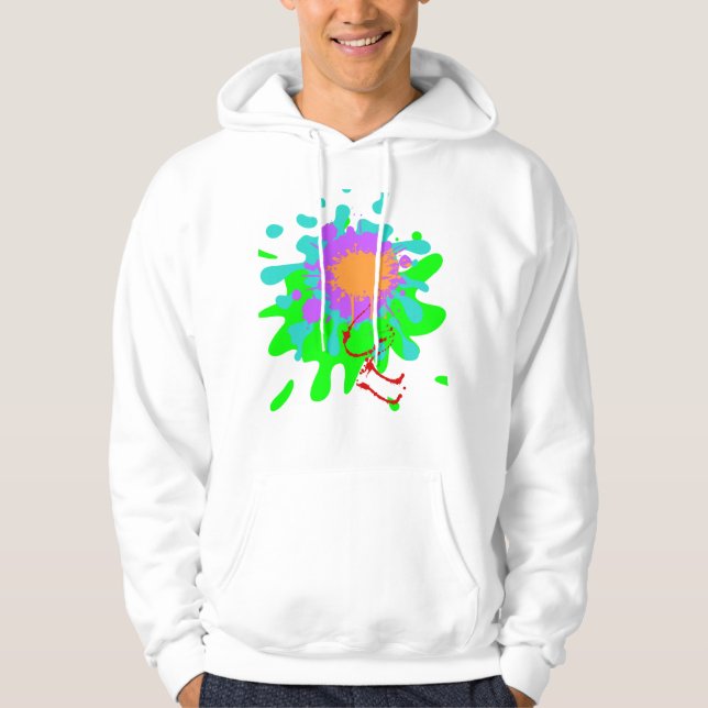 Färgglad hoodie (Framsida)