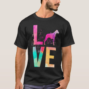 Färgglad hundmamma rhodesian ridgeback t shirt