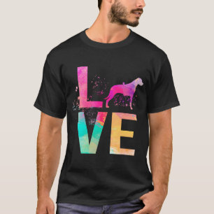 Färgglad hundmamma rhodesian ridgeback t shirt