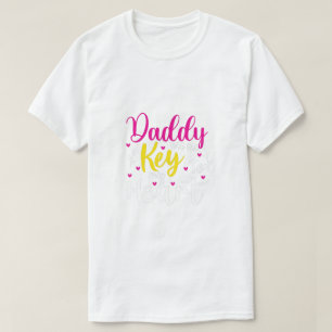 Färgglad 'I Love You Daddy' grafik med en mustasch T Shirt