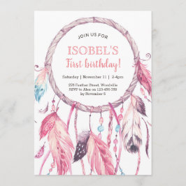 Färgglad inbjudan för födelsedag för