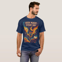 Färgglad Inspirerande Affisch T Shirt