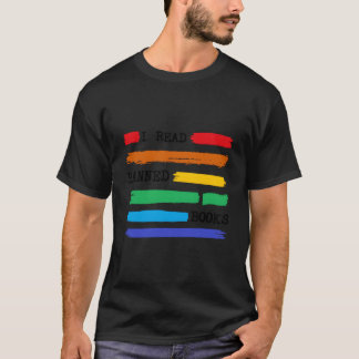 Färgglad Jag Läser Förbjudna Böcker Vecka 2023 Bib T Shirt