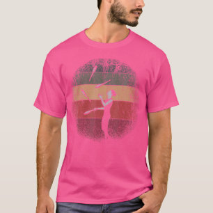 Färgglad jonglör jonglerande clown Retro cirkus jo T Shirt