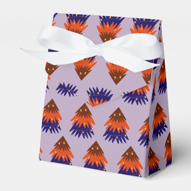 Färgglad julgran - presentbox presentaskar (Framsidan Sidan)