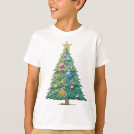 Färgglad julgran t shirt
