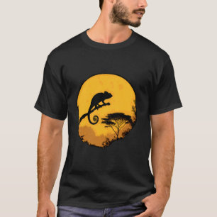 Färgglad Kameleont Entusiast Djur Tropisk Ödla Rep T Shirt