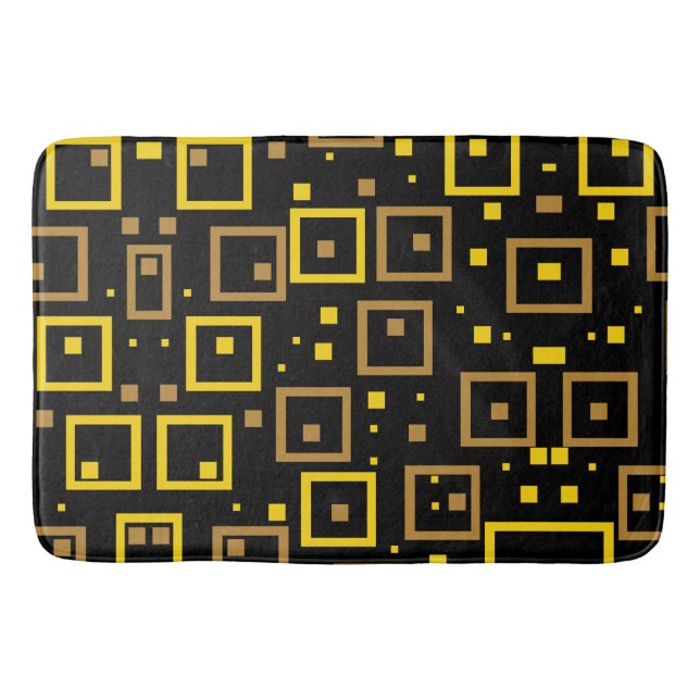 Färgglad Kaos: Slumpmässiga Färgfläckar Badrumsmatta (Framsidan)