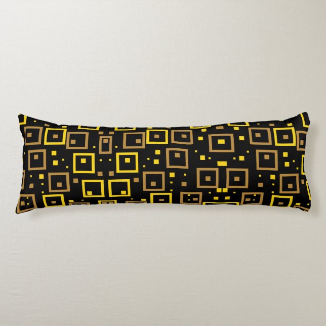 Färgglad Kaos: Slumpmässiga Färgstänk Kroppskudde (Framsidan)