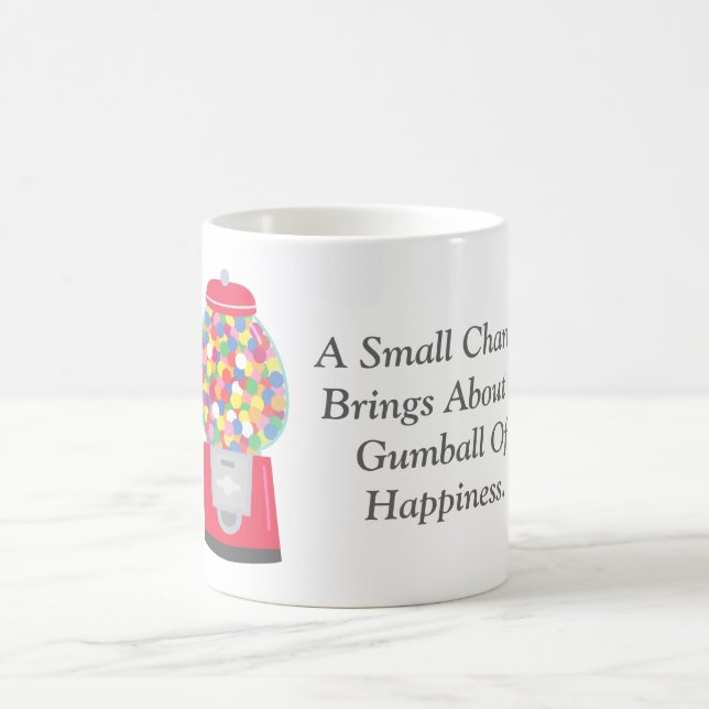 Färgglad Karamellmaskin Liten Förändring Citat Kaffemugg (Center)