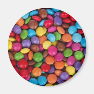 Färgglad knapp godis söt magnet