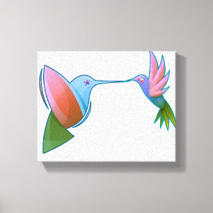 Färgglad Kolibri Canvastryck
