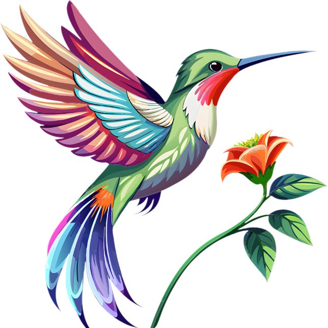 Färgglad kolibri- och blomdekorativ kudde (“Bring nature’s beauty indoors with this vivid hummingbird pillow.”)