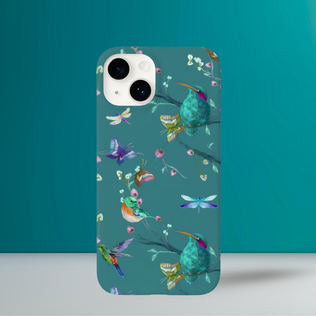 Färgglad kolibri och blomstervattenfärg  (Skapare uppladdad)