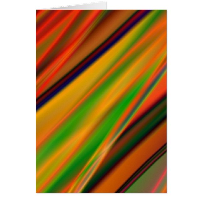 färgglad konst hälsningskort (Framsidan)