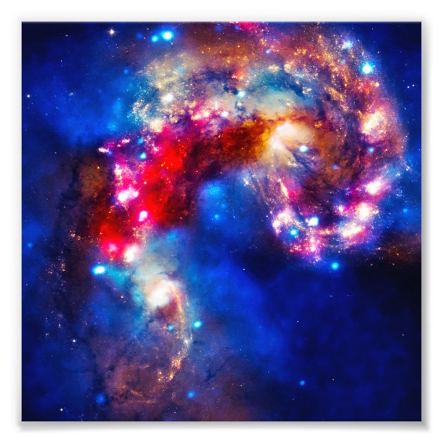 Färgglad Kosmos Fototryck (Framsidan)