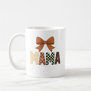 Färgglad Lekfull MAMA-text med flickig slinga Kaffemugg
