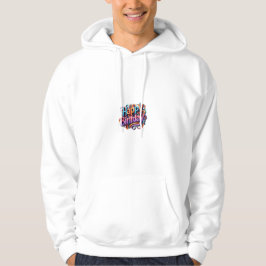 Färgglad lycka i grattis på födelsedagen: Festiv b Hoodie
