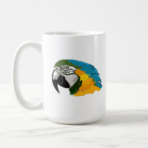 Färgglad Macaw-mugg Kaffemugg