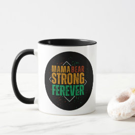 Färgglad Mama Björn Stark Alltid Mugg