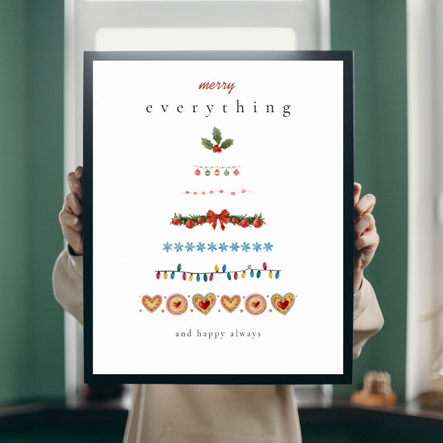 Färgglad Modern julgran Poster (Skapare uppladdad)