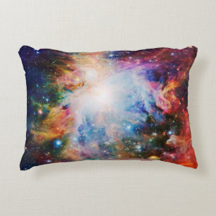Färgglad nebulosa galax kudde