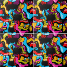 Färgglad neon graffiti hip hop gatuart