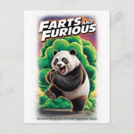 Färgglad Parodifilm på en Vit Helg Vykort