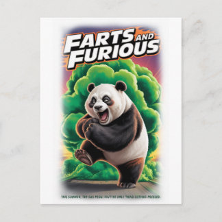 Färgglad Parodifilm på en Vit Helg Vykort