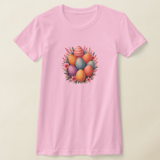 Färgglad påskäggsbukett T-shirt