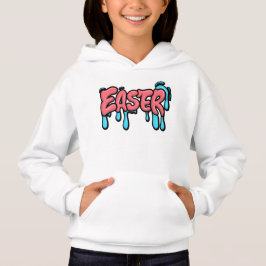 Färgglad påsktext i graffiti-stil med dropp-effekt t shirt