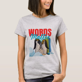 Färgglad pingvinfamiljs kärlek t shirt