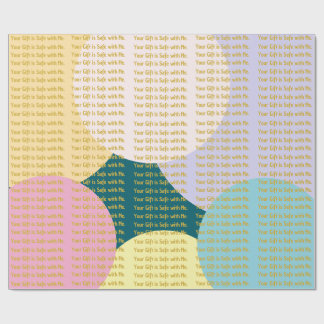 Färgglad Pop Art "Din gåva är trygg med mig" Rolig Presentpapper