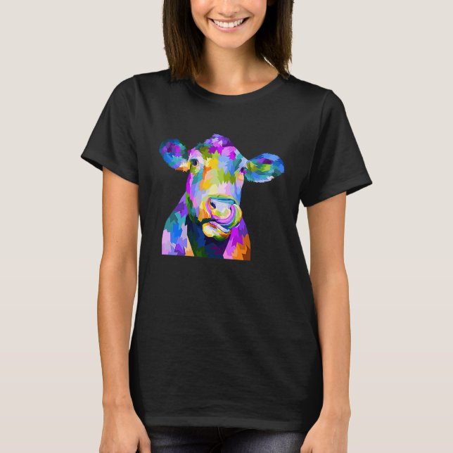 Färgglad Pop Ko T Shirt (Framsida)