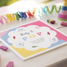 Färgglad Popsicle som är redo att poppa - Baby Sho